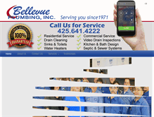 Tablet Screenshot of bellevueplumbinginc.com